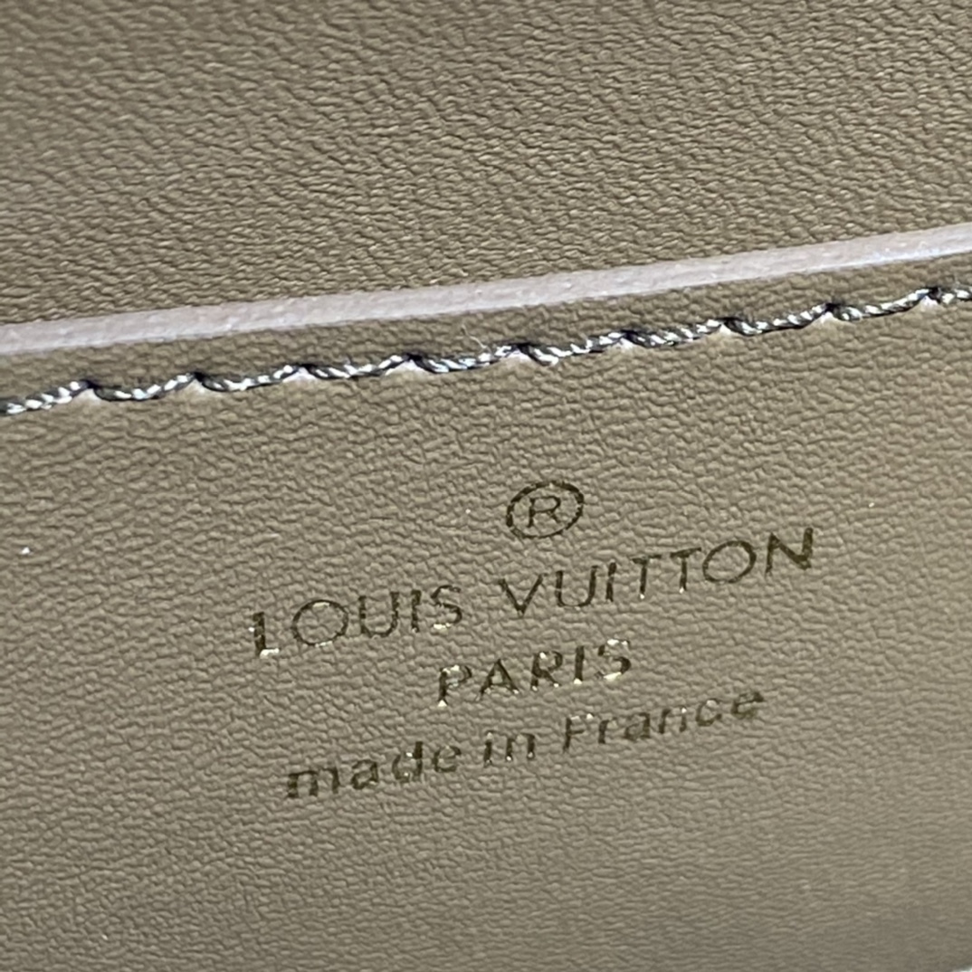 Louis Vuitton TWIST ONE HANDLE PM Handbag Taurillon Leather M57214 Greige